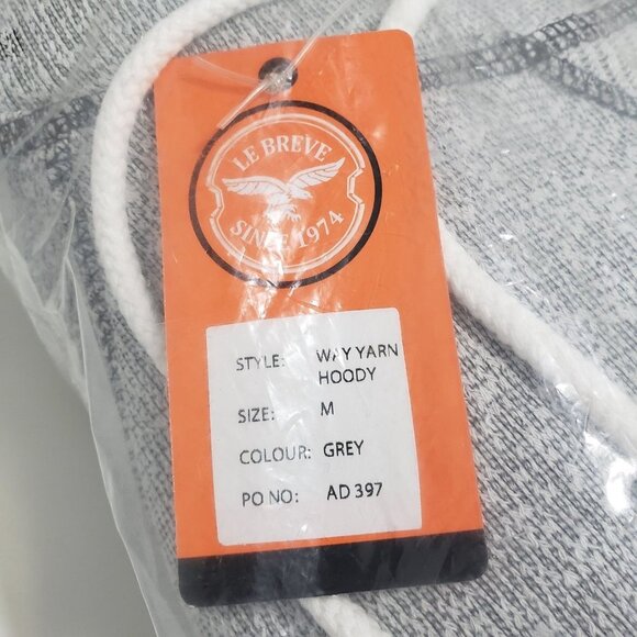 NWT‎ Le Breve hoodie co-ord in grey marl Size Medium - Picture 7 of 8
